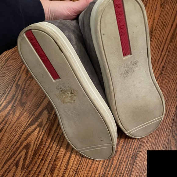 Prada suede high top sneakers - Picture 4 of 7